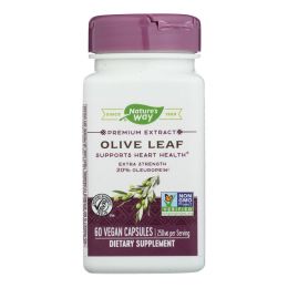 Nature's Way - Olive Leaf Standardized 20% Oleuropein - 60 Vegetarian Capsules (1x60 VCAP)