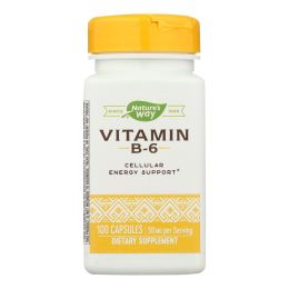 Nature's Way - Vitamin B-6 - 100 mg - 100 Capsules (1x100 CAP)