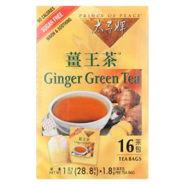 Prince of Peace Ginger Green Tea - 16 Tea Bags (1x16 BAG)