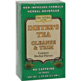 Only Natural Dieter's Tea Cleanse and Trim Country Herbal - 24 Tea Bags (1x24 BAG)