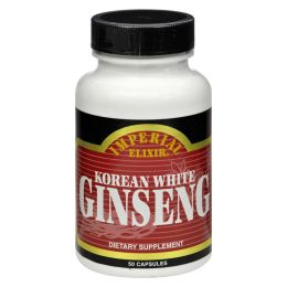 Imperial Elixir Korean White Ginseng - 500 mg - 50 Capsules (1x50 CAP)