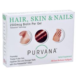 Heaven Sent Purvana Hair Skin Nails - 2500 mcg - 30 Softgels (1x30 SGEL)