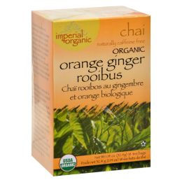 Uncle Lee's Imperial Organic Orange Ginger Rooibus Chai Tea - 18 Tea Bags (1x18 BAG)