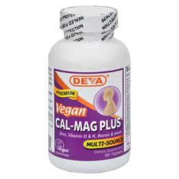 Deva Vegan Vitamins - Cal-Mag Plus - 90 Tablets (1x90 TAB)