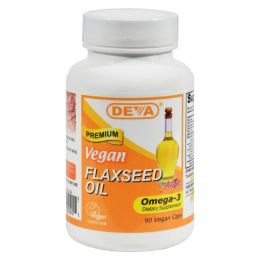 Deva Vegan Vitamins - Flaxseed Oil - 90 Vegan Capsules (1x90 VCAP)