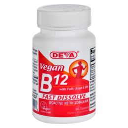 Deva Vegan Vitamins - B12 Sublingual - 90 Sublingual Tablets (1x90 TAB)