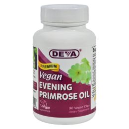 Deva Vegan Vitamins - Evening Primrose Oil - 90 Vegan Capsules (1x90 VCAP)