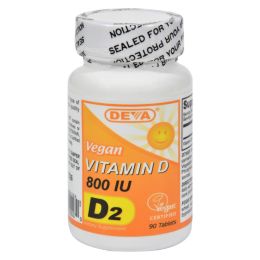 Deva Vegan Vitamins - Vitamin D - 800 IU - 90 Tablets (1x90 TAB)