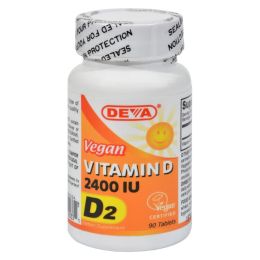 Deva Vegan Vitamins - Vitamin D - 2400 IU - 90 Tablets (1x90 TAB)