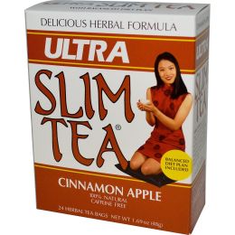Hobe Labs Ultra Slim Tea Cinnamon Apple - 24 Tea Bags (1x24 BAG)